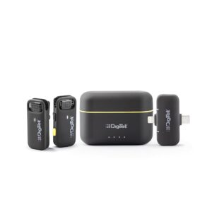 DIGITEK DWM-103 WIRELESS MICROPHONE SYSTEM WITH DUAL INTERFACE TYPE C & LIGHTNING CONNECTOR