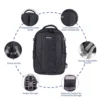 KAMRON A53 BACKPACK CAMERA BAG (BLACK)