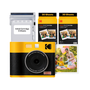 KODAK MINI SHOT 3 ERA 2-IN-1 INSTANT CAMERA AND PHOTO PRINTER (3X3) (CAMERA + 68 SHEETS)