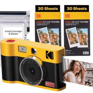 KODAK MINI SHOT 2 ERA 4PASS 2-IN-1 INSTANT CAMERA AND PHOTO PRINTER (2.1X3.4) (CAMERA + 68 SHEETS)