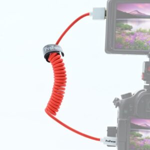 PROFOCUS 8K ULTRA HIGH SPEED COILED MINI TO FULL HDMI CABLE 30CM