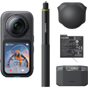 INSTA360 X6 360° 8K CAMERA ESSENTIALS BUNDLE (MIDNIGHT BLACK)