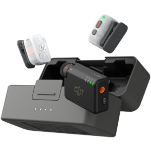 DJI MIC MINI 2S 2-PERSON COMPACT WIRELESS MICROPHONE SYSTEM WITH CHARGING CASE FOR CAMERA & SMARTPHONE 2 TX + 1 RX + CHARGING CASE